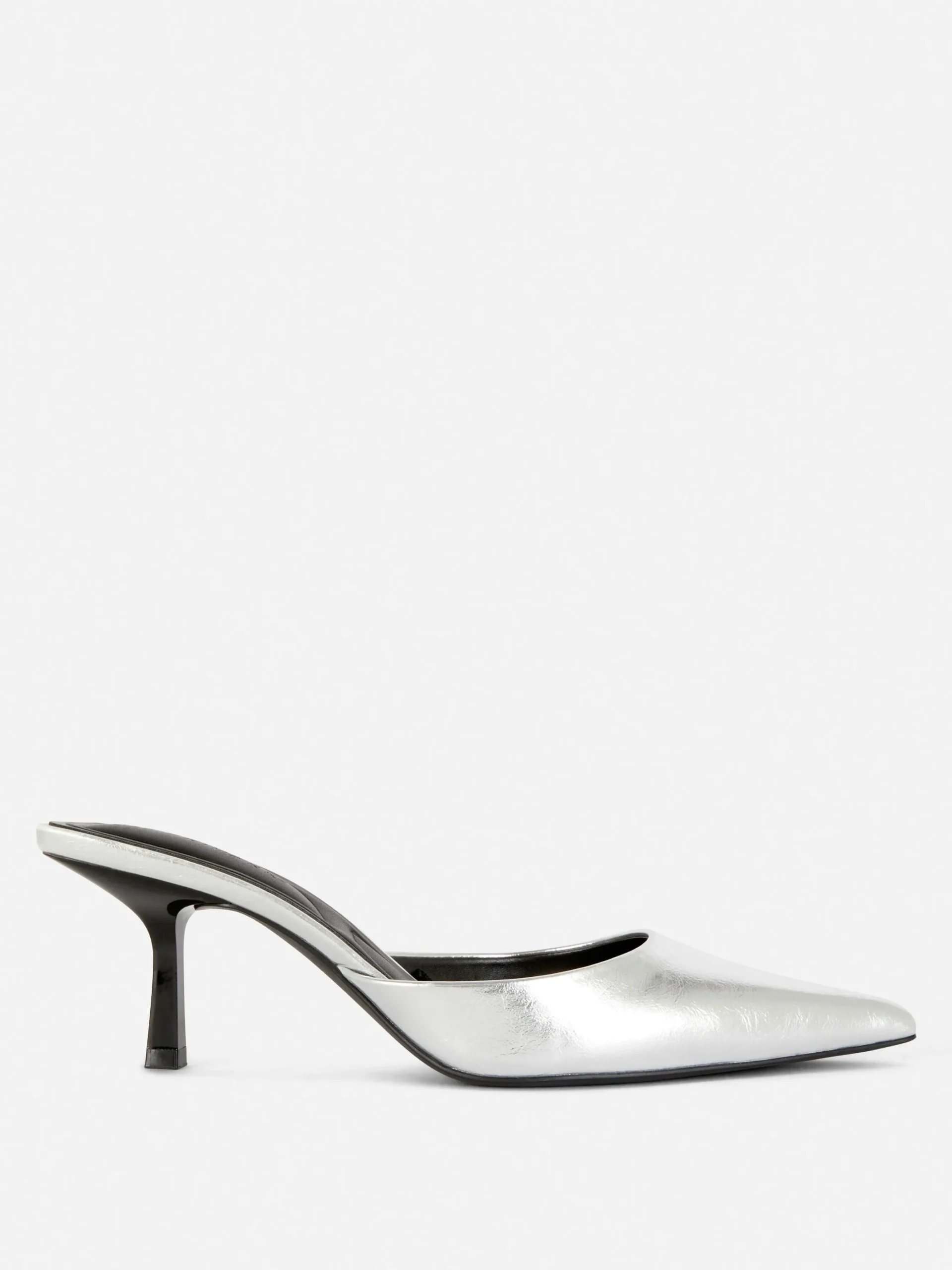 Chinelas De Puntera Afilada Con Tacón