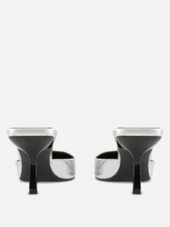 Chinelas De Puntera Afilada Con Tacón