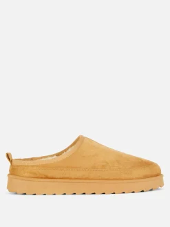 Chinelas Forradas De Pelo Sintético