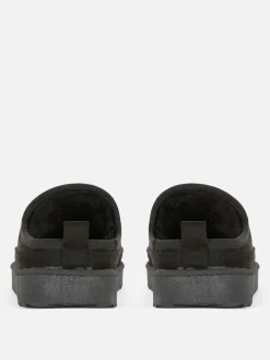 Chinelas Forradas De Pelo Sintético