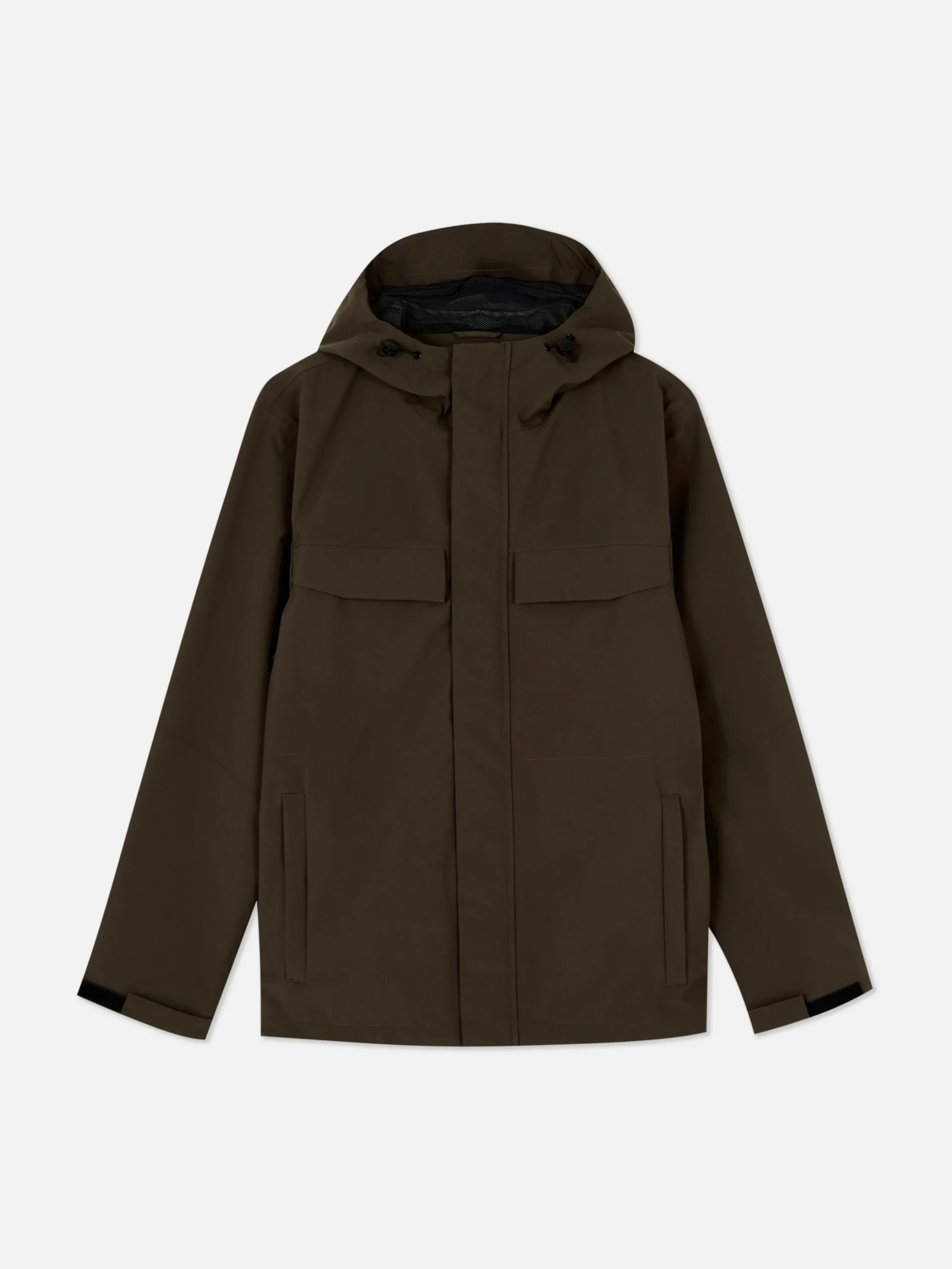 Chubasquero Con Capucha Y Cremallera