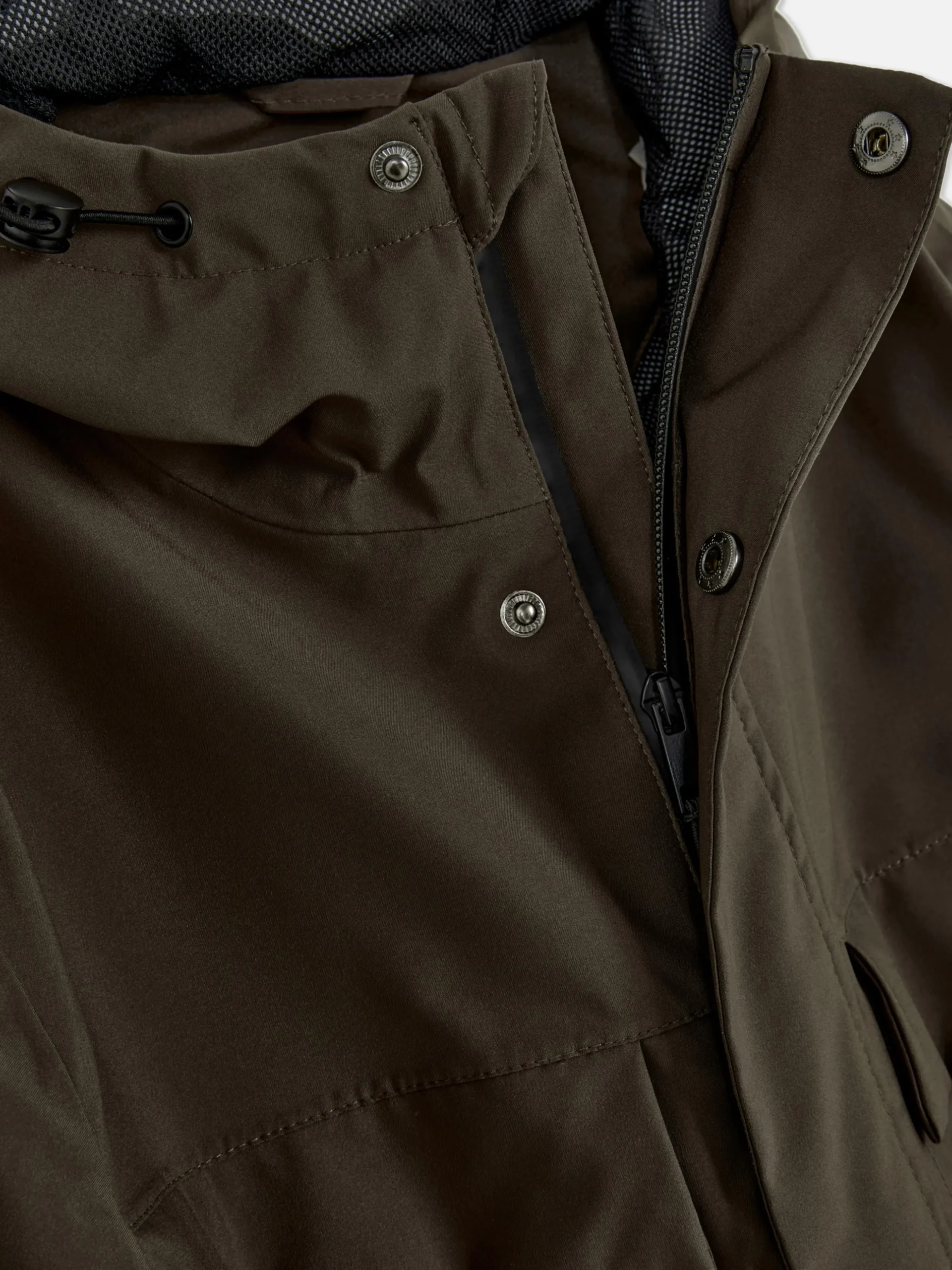 Chubasquero Con Capucha Y Cremallera