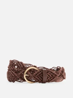 Cinturón De Ganchillo Con Hebilla