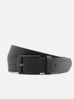 Cinturón De Piel Sintética Granulada