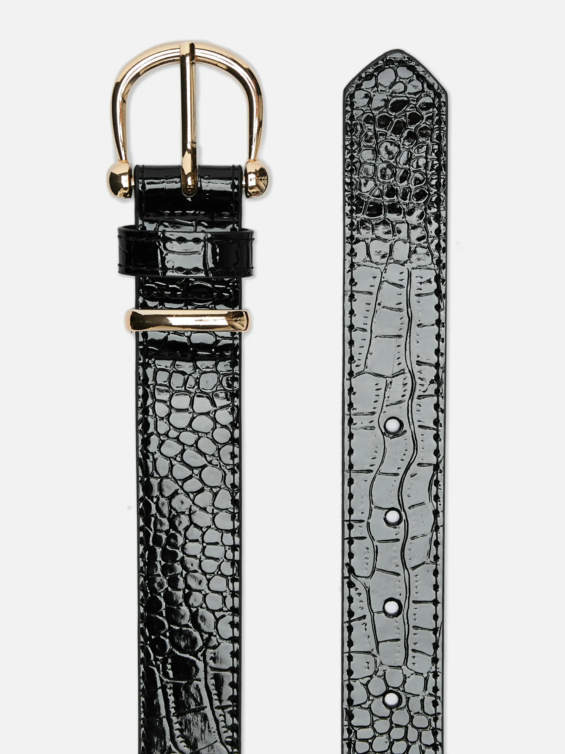 Cinturón Texturizado Con Hebilla