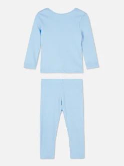 Conjunto De Camiseta Y Leggings Acanalados