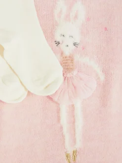 Conjunto De Pichi Y Medias De Punto De Conejito