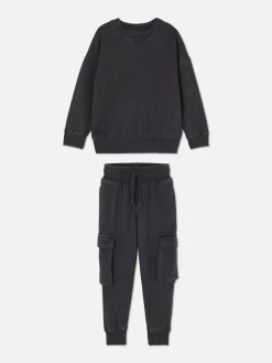 Conjunto De Sudadera Y Joggers Cargo A Juego