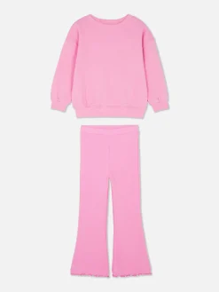 Conjunto De Sudadera Y Leggings Acampanados