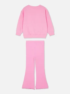 Conjunto De Sudadera Y Leggings Acampanados