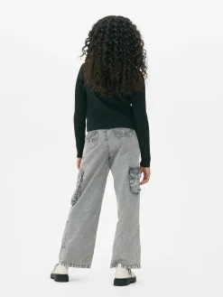 Cárdigan Acanalado Con Cremallera