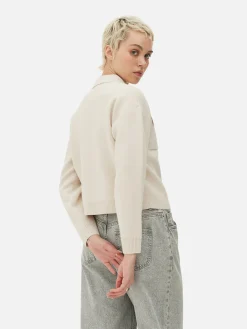 Cárdigan Con Botones Y Con Cuello