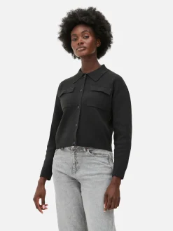 Cárdigan Con Botones Y Con Cuello