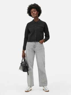 Cárdigan Con Botones Y Con Cuello