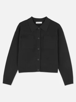 Cárdigan Con Botones Y Con Cuello