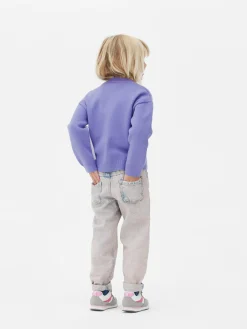 Cárdigan Con Cuello De Pico Con Unicornio