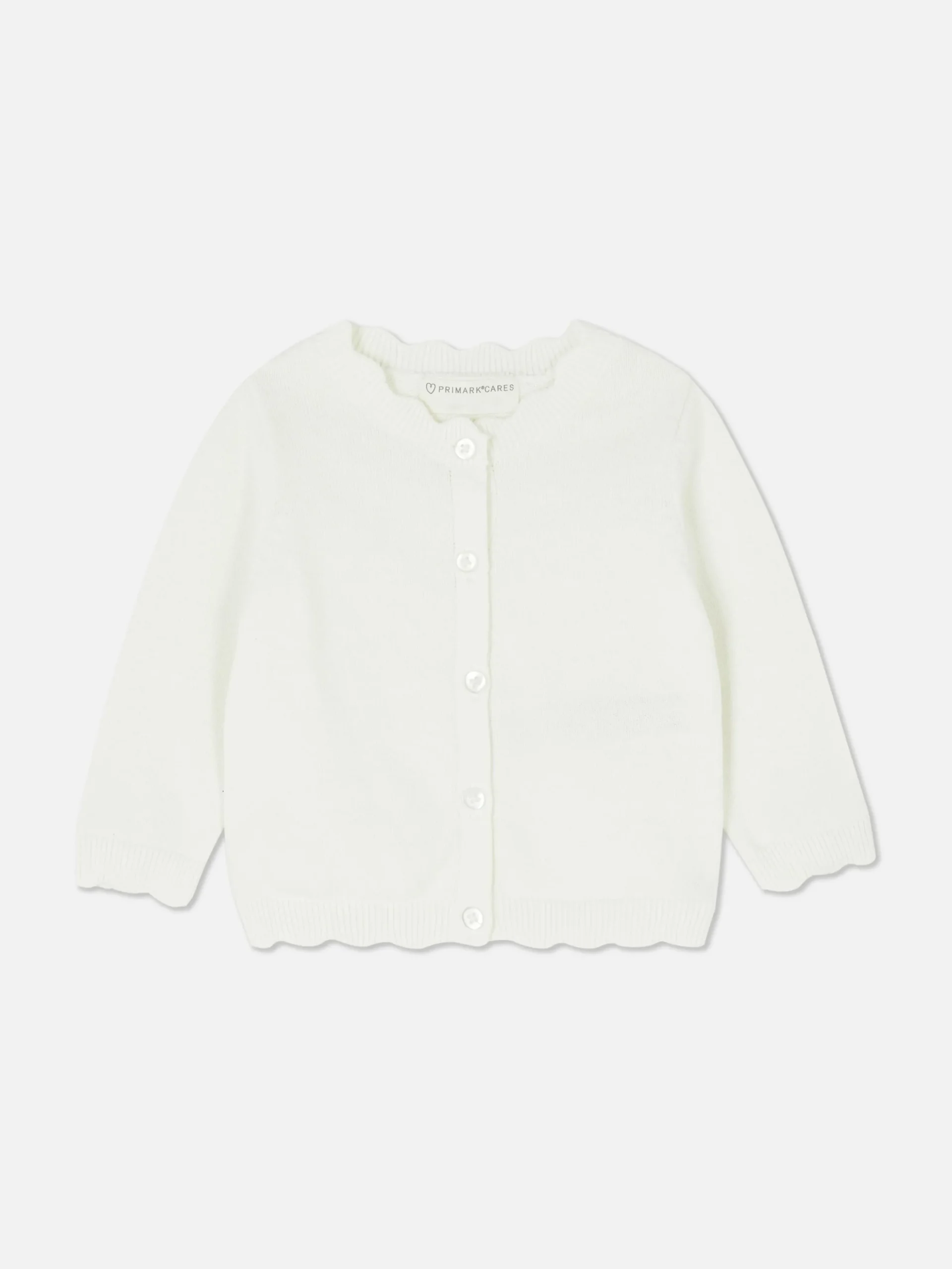 Cárdigan Con Ribete Festoneado