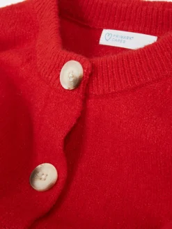 Cárdigan De Cuello Redondo Con Botones