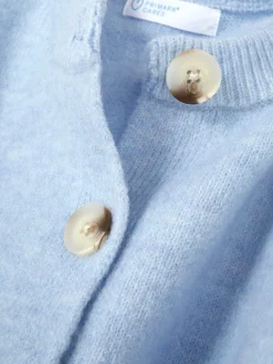 Cárdigan De Cuello Redondo Con Botones