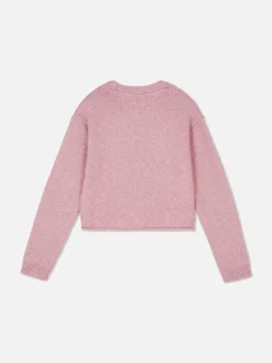 Cárdigan De Punto Con Dobladillo En El Bajo