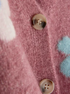 Cárdigan De Punto Floral