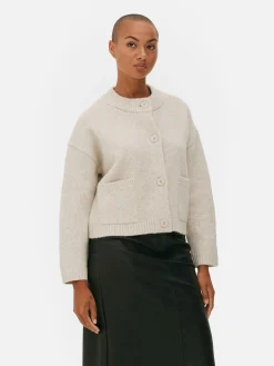 Cárdigan Holgado Con Botones Delanteros