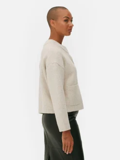 Cárdigan Holgado Con Botones Delanteros