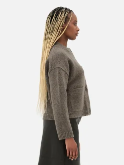 Cárdigan Holgado Con Botones Delanteros