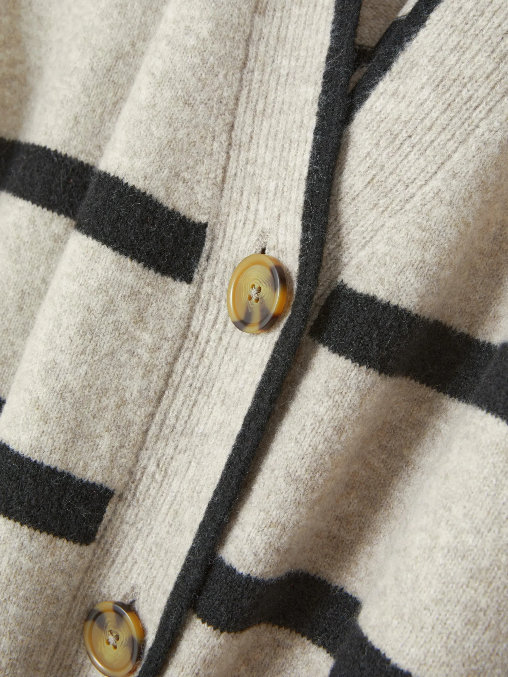 Cárdigan Largo A Rayas