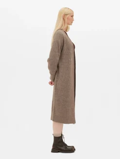 Cárdigan Largo Acanalado