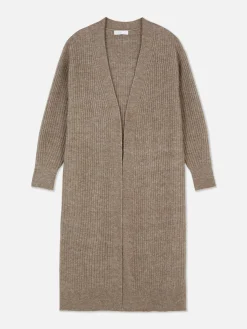 Cárdigan Largo Acanalado