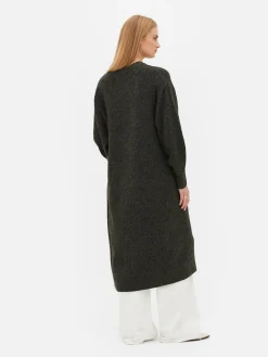 Cárdigan Largo Acanalado