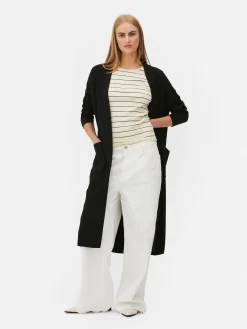 Cárdigan Largo Acanalado