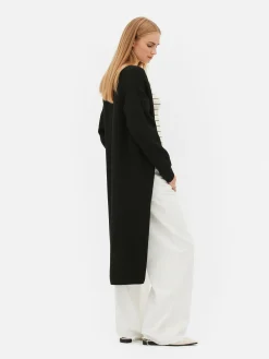 Cárdigan Largo Acanalado