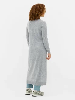 Cárdigan Largo Con Botones