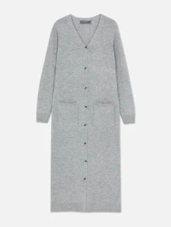 Cárdigan Largo Con Botones