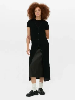 Cárdigan Largo Sin Mangas