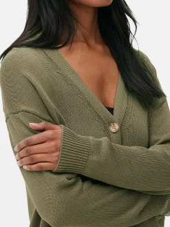 Cárdigan Texturizado De Corte Boyfriend