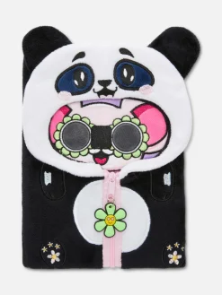 Cuaderno A5 Con Tapa De Peluche Con Animal