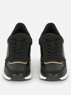 Deportivas De Cuña Con Cordones