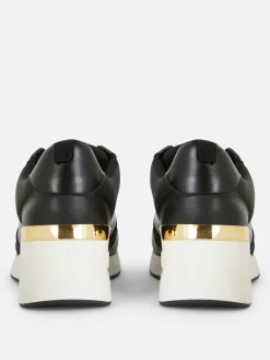 Deportivas De Cuña Con Cordones