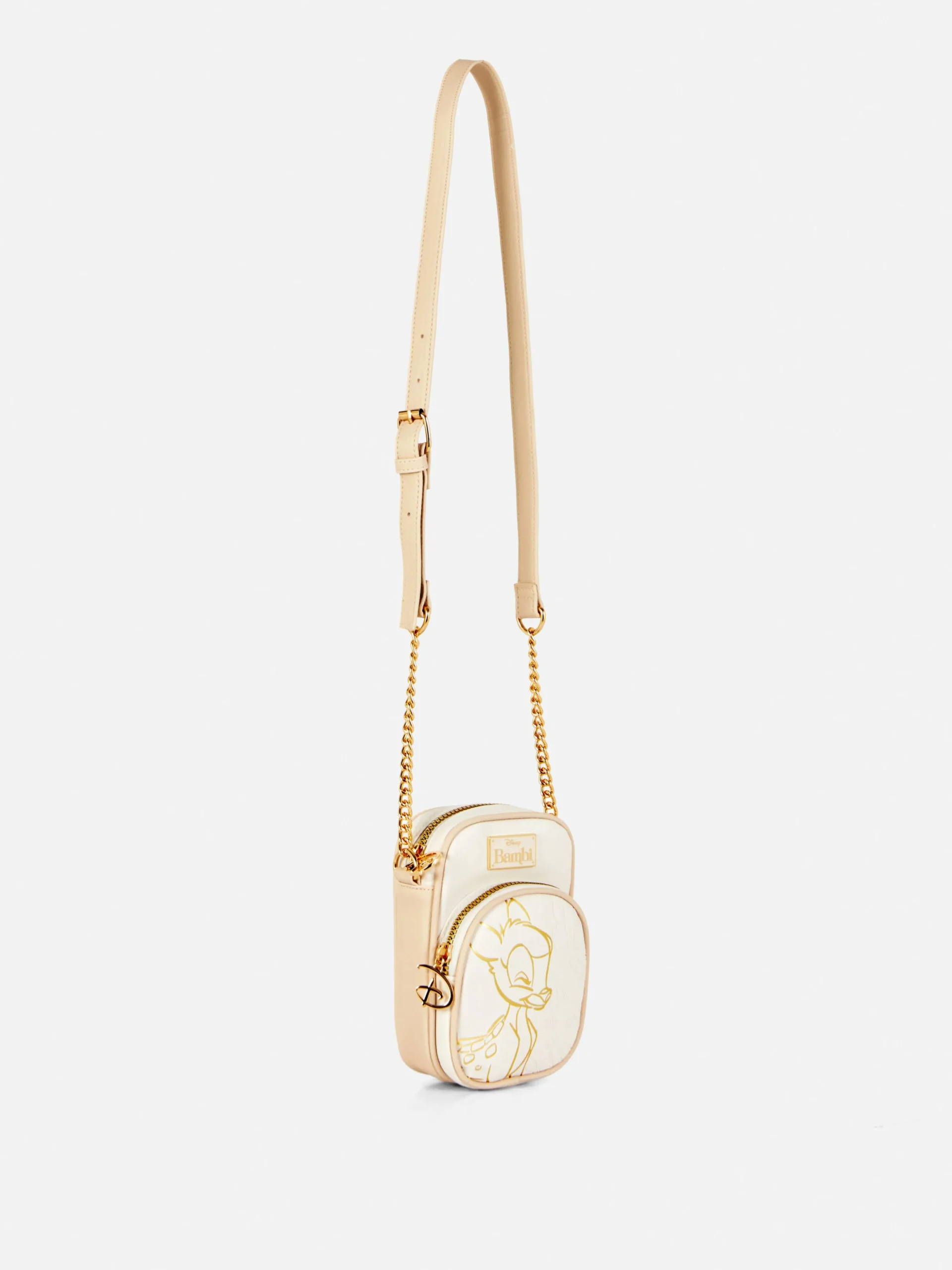 Disney’s Bambi Gold-Toned Embellished Phone Bag