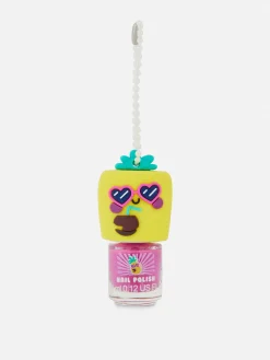 Esmalte De Uñas De Piña Con Perlas Sintéticas