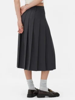 Falda Midi Plisada De Rita Ora