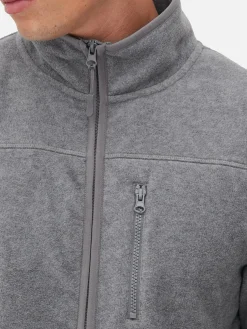 Forro Polar Con Cremallera Y Cuello Chimenea