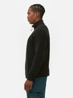 Forro Polar Con Cremallera Y Cuello Chimenea