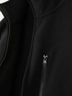 Forro Polar Con Cremallera Y Cuello Chimenea