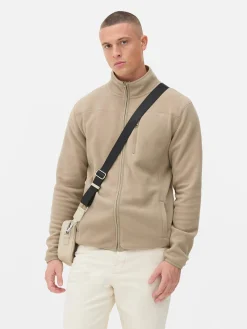 Forro Polar Con Cremallera Y Cuello Chimenea