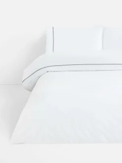 Funda Nórdica Con Ribetes En Contraste Para Cama Doble