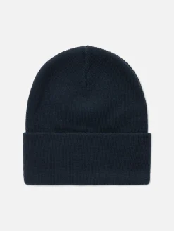 Gorro De Punto Con Borde Vuelto